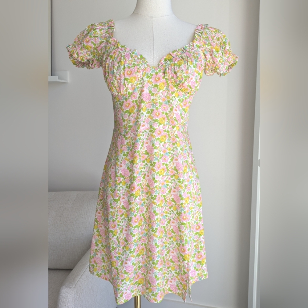 With Jean Floral Mini Dress